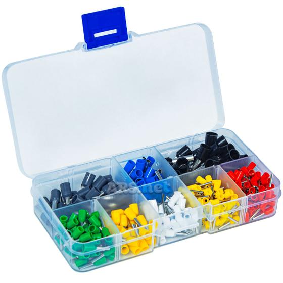 Kit Terminal Tubular Ilhós 0,5 até 6mm Conector Isolados 400 Peças Ferramenta Menor preço em Kit Terminal Tubular Ilhós 0,5 até 6mm Conector Isolados 400 Peças Ferramenta