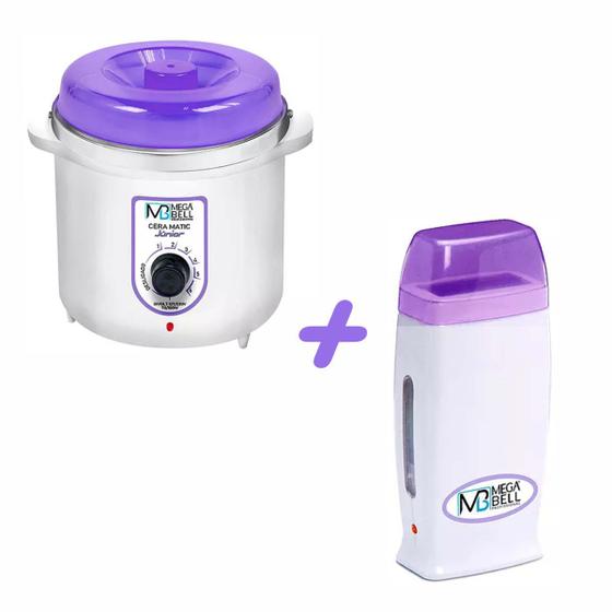 Imagem de Kit Termocera 400g LILÁS+ Roll On LILÁS - Mega Bell