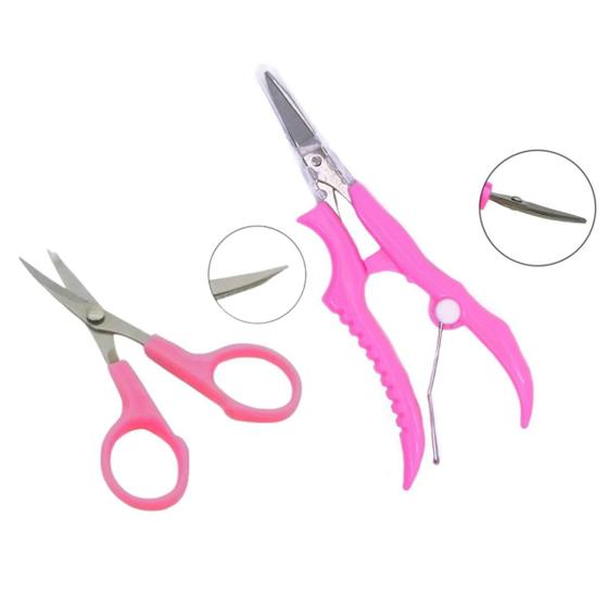 Imagem de Kit Tesoura De Precisão Ponta curva Arremate TC-120P e 121P