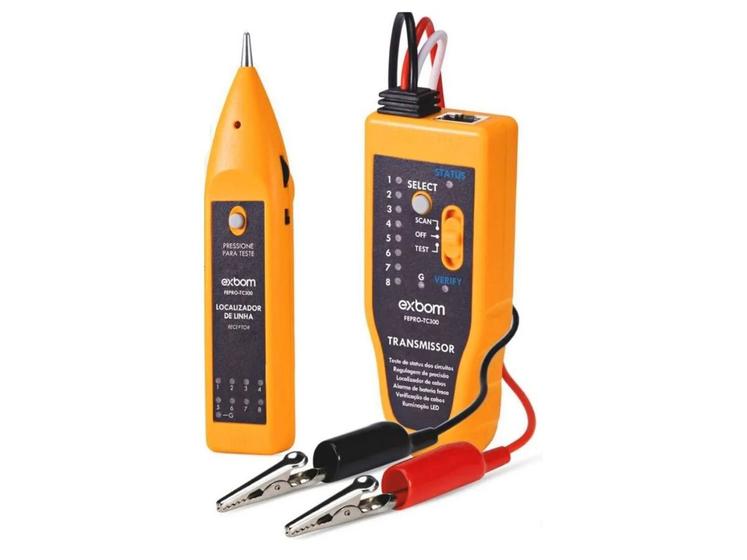Kit Testador e Localizador de Cabos Uso Profisssional Exbom FEPRO-TC300 Menor preço em Kit Testador e Localizador de Cabos Uso Profisssional Exbom FEPRO-TC300