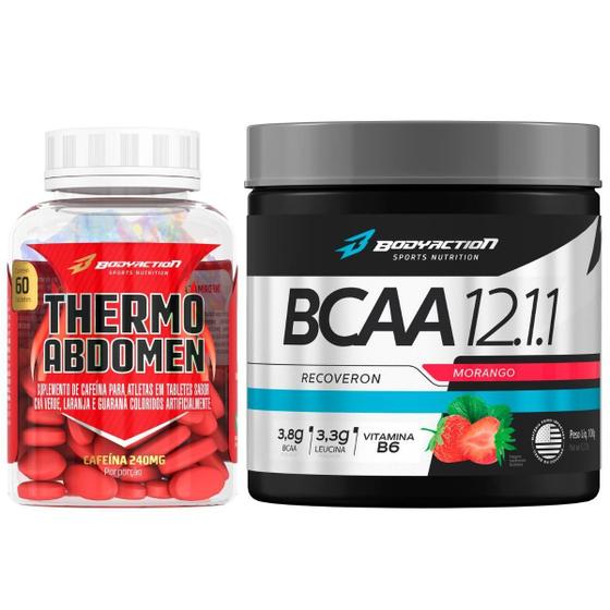 Imagem de Kit Thermo Abdomen 60 Comp + Bcaa 12:1:1 - Bodyaction