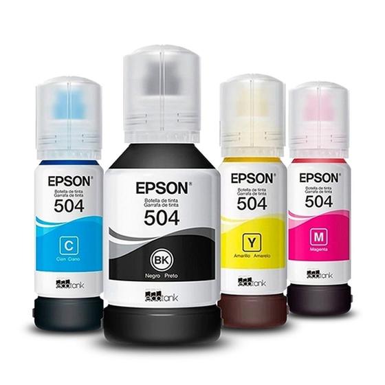 Kit tinta 504 - Kit 4 Cores REF-EPS181 Menor preço em Kit tinta 504 - Kit 4 Cores REF-EPS181