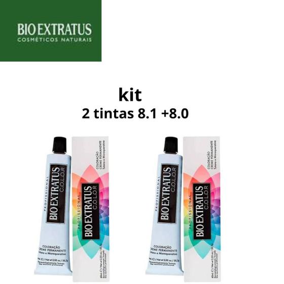 Imagem de Kit tinta bio extratus 8.1 + 8.0