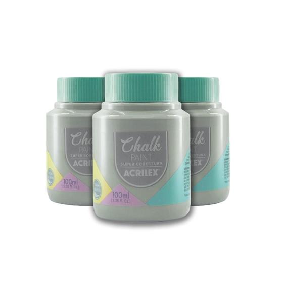 Imagem de Kit Tinta Chalk Paint 100ml Urban 3 Uni Acrilex