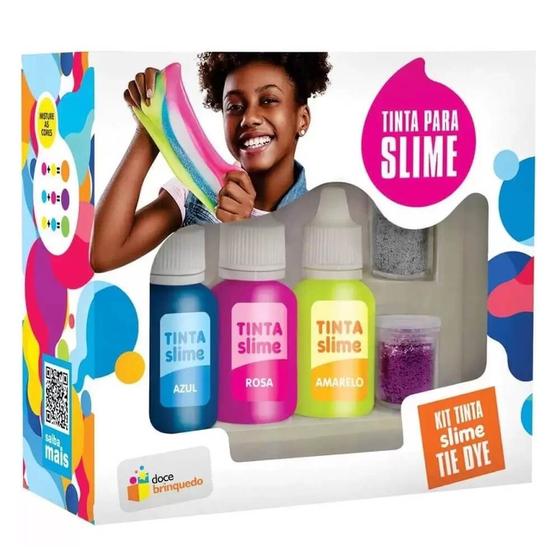 Imagem de Kit tinta slime tie dye doce brinquedo