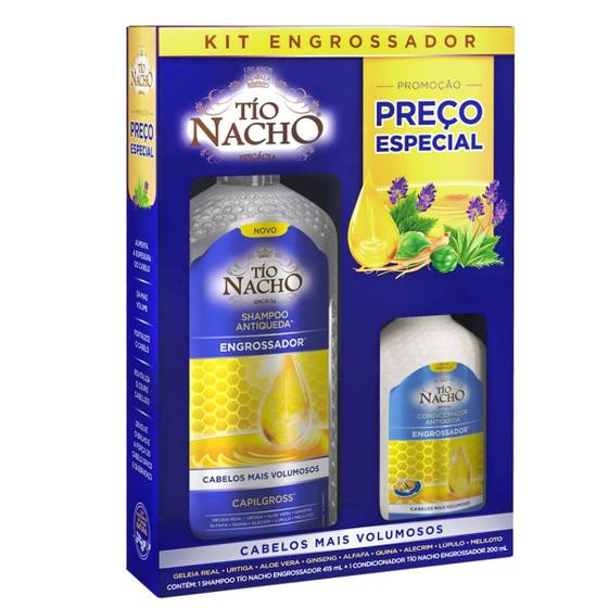 Imagem de Kit Tio Nacho Engrossador Shampoo 415ml + Condicionador 200ml