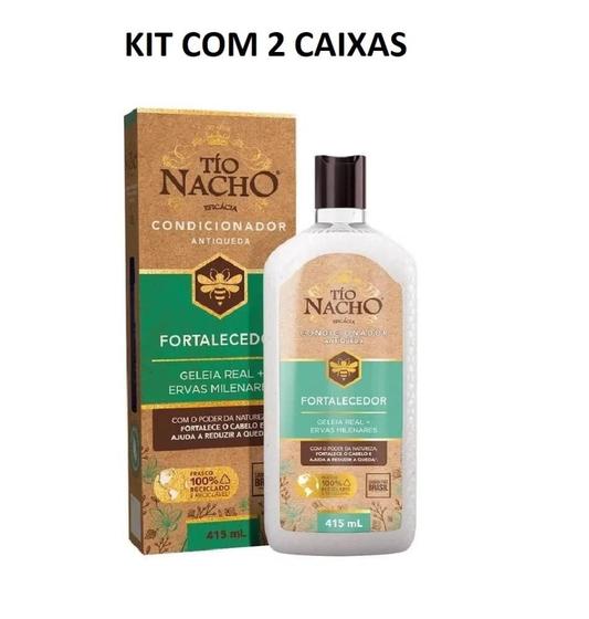 Imagem de Kit Tío Nacho Fortalecedor Condicionador Antiqueda  Com 2 Caixas De 415mL Cada
