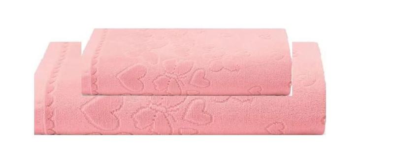 Imagem de Kit Toalha Banho E Rosto 2 Pçs Velour Romance Dohler