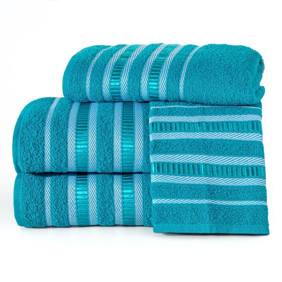 Imagem de Kit Toalha de Banho e Rosto 04 Peças  100% Algodão Grande Grosso Alta Absorção New Madrid Toque Macio