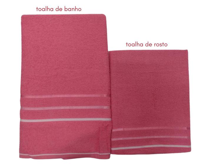 Imagem de Kit toalha de banho + toalha de rosto algodão pop