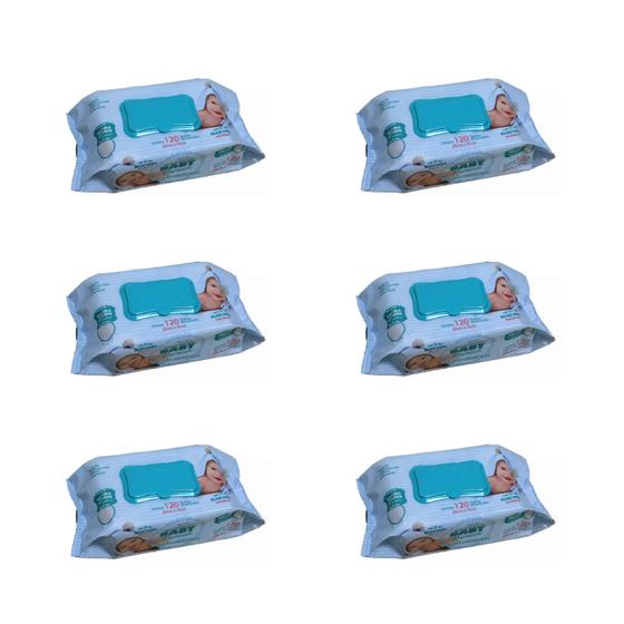 Imagem de Kit Toalhas Umedecidas Marigold Baby Premium - 6 pacotes (720 folhas)
