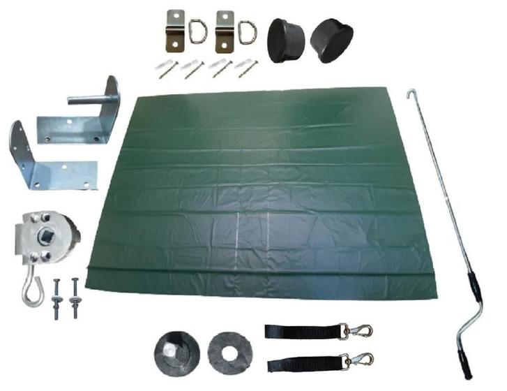 Imagem de Kit Toldo Cortina Com Lona 2,50 x 2,10m Retratil 