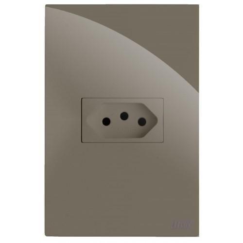Imagem de Kit Tomada 10A Horizontal 4X2 Brg11174-0Fe