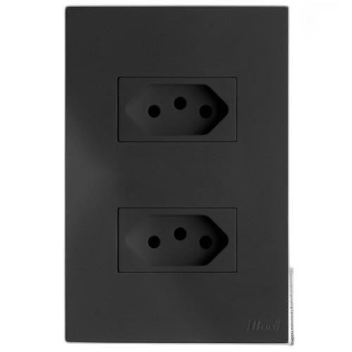 Imagem de Kit Tomada Dupla 10A 4X2 Brs12170-3Gf