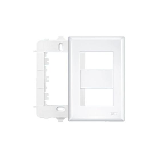 Imagem de Kit tomada dupla 10A branco e 20A Vermelho - Fame