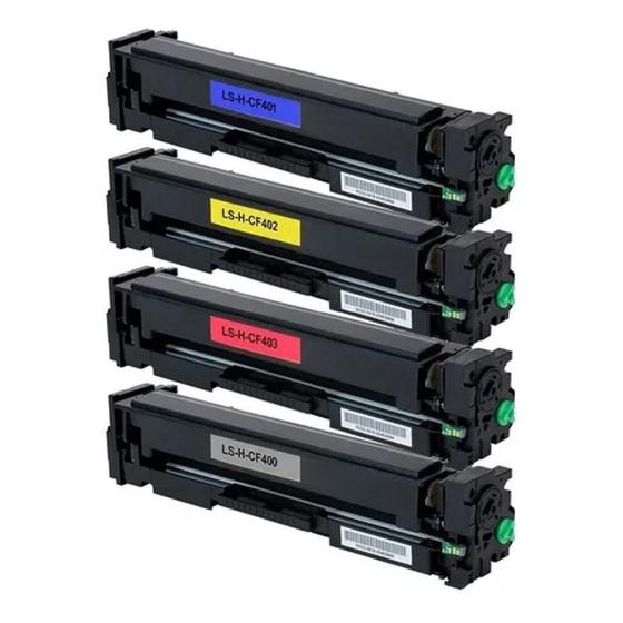 Imagem de Kit Toner 201a Cf400a Cf401a Cf402a Cf403a Compatível
