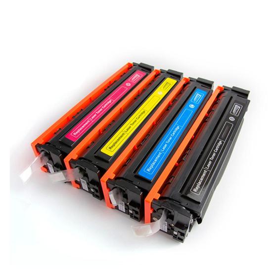 Imagem de Kit Toner Colorido Compatível Com 204A 205A CF510A CF511A CF512A CF513A CF530A CF531A CF532A CF533A  M154 M180 M181 154