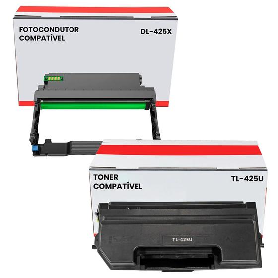 Imagem de Kit Toner TL425U + Drum DL425X compatível com Elgin P3305DN
