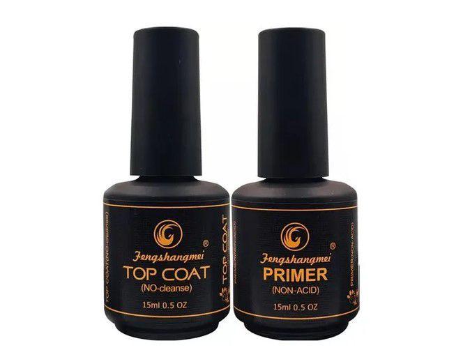 Kit Top Coat + Primer Unha Uv Gel Acrilico Esmalte FENGSHANGMEI