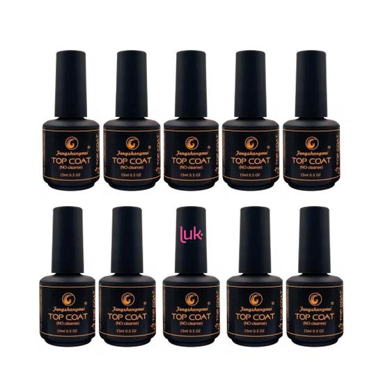 Imagem de Kit Top Coat Selante Fengshangmei 15Ml Com 10 Unidades