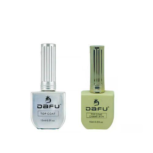 Imagem de Kit Top Coat + Top Coat Chameleon Unhas Led/Uv 15ml   - Dafu
