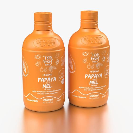 Imagem de Kit Top Fruit Shampoo + Condicionador Papaya Com Mel 250 Ml
