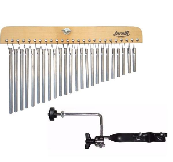 Imagem de Kit torelli carrilhão com 24 barras de alumínio ta310 com suporte para pedestal ta428