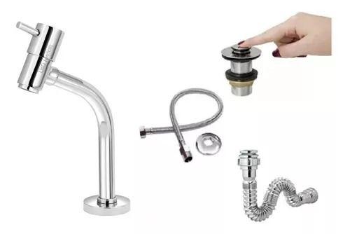 Imagem de Kit Torneira Link + Engate Flexível + Válvula Click + Sifão