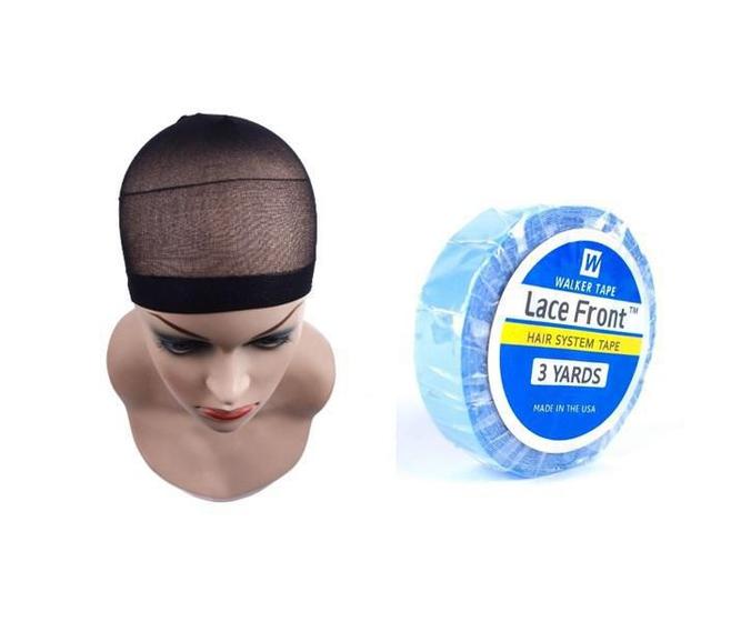 Imagem de Kit Touca Wig Cap + Fita Azul Walker Tape Lace Front Wig