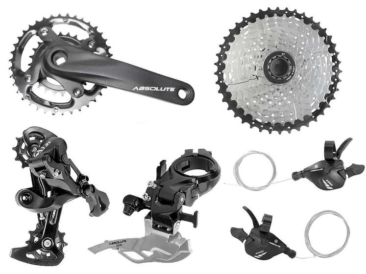Kit Transmissão Absolute 20V 2x10 Com Cassete 11-42D Menor preço em Kit Transmissão Absolute 20V 2x10 Com Cassete 11-42D