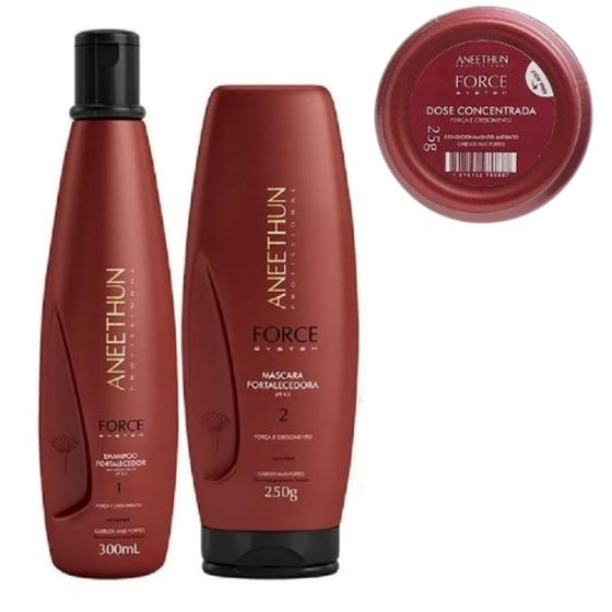Imagem de Kit Tratamento Force - Mascara - Shampoo- Dose Fortalecedora