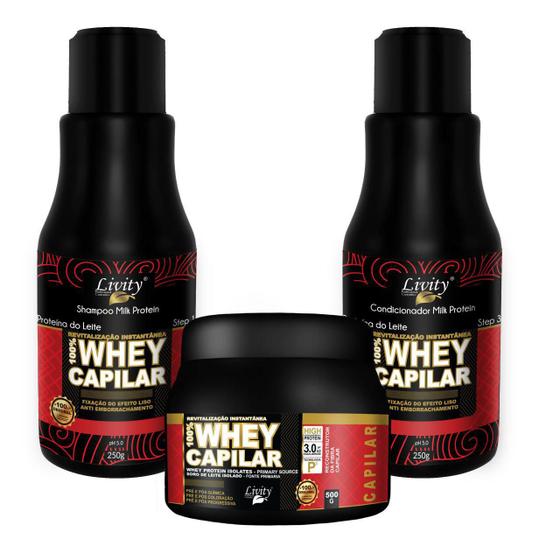 Imagem de Kit Tratamento Whey Protein Capilar Livity