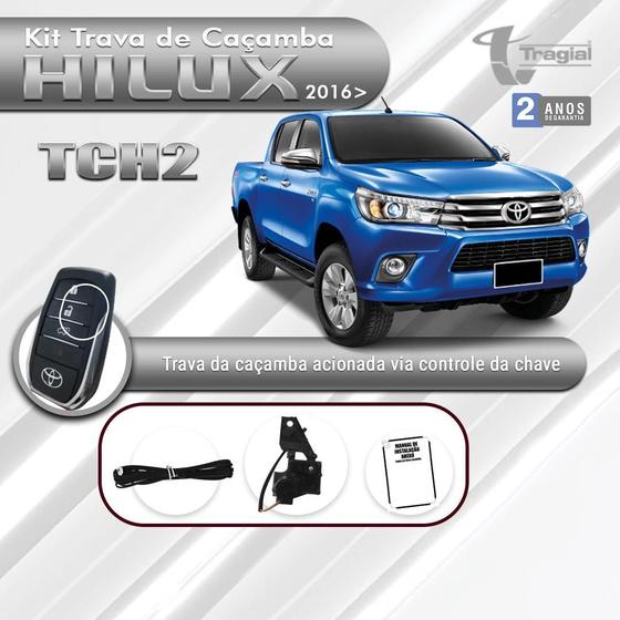 Imagem de Kit Trava De Caçamba Tragial Hilux 2016/ Acionada Através Do Controle Da Chave