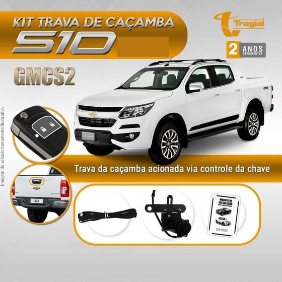 Imagem de KIT TRAVA DE CAÇAMBA TRAGIAL S10 2012 2015 acionada através do controle da chave ORIGINAL