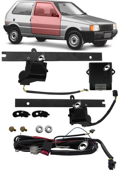 Imagem de Kit Trava Elétrica Tragial FTU2MN Uno 1985 a 2013 2 Portas