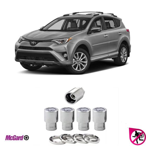 Imagem de Kit Trava Parafuso Anti-Roubo Antifurto Roda Toyota Rav4