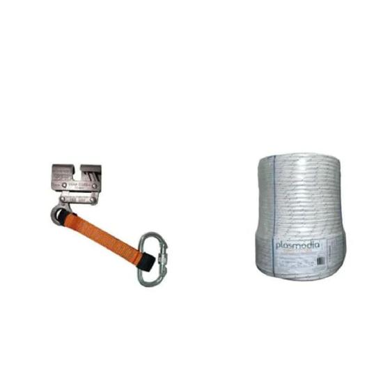 Imagem de Kit Trava Quedas e 100 Metros de Corda 12mm