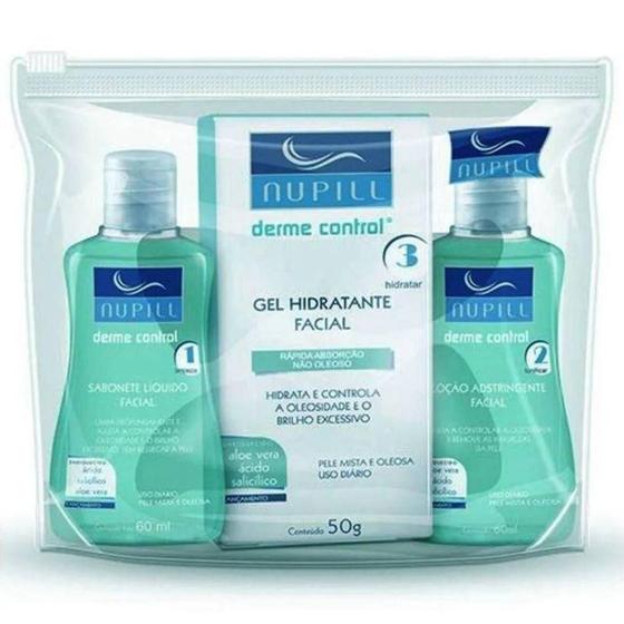 Imagem de Kit Travel Sabonete Líquido + Loção + Gel Hidratante Derme