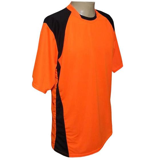 Imagem de Kit TRB com 16 Camisas Laranja/Preto e 16 Calções Pretos