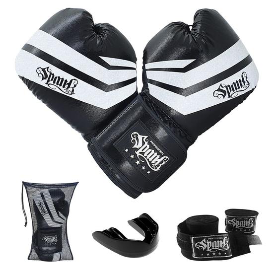 KIT Treino Boxe CONFY Spank - Preto Menor preço em KIT Treino Boxe CONFY Spank - Preto