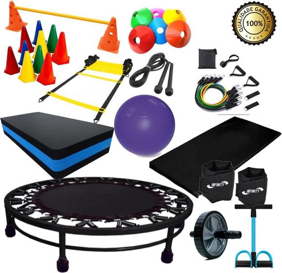 Imagem de Kit Treino Funcional Completo Para Exercício Aeróbico