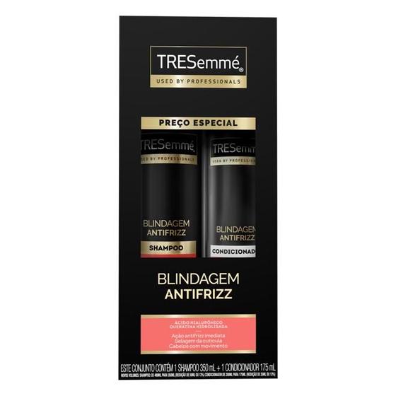 Imagem de Kit Tresemmé Blindagem Antifrizz Shampoo 350ml + Condicionador 175ml