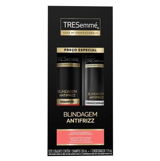 Imagem de Kit Tresemmé Blindagem Antifrizz Shampoo 350ml + Condicionador 175ml