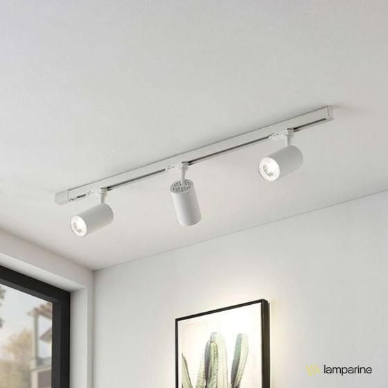 KIT TRILHO ELETRIFICADO 1m + 3 SPOTS LED 7w BRANCO BF 6000K Menor preço em KIT TRILHO ELETRIFICADO 1m + 3 SPOTS LED 7w BRANCO BF 6000K