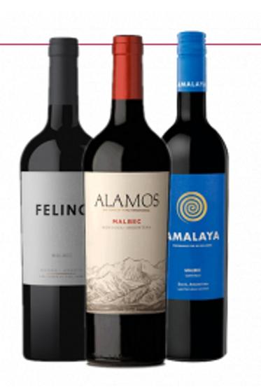 Imagem de Kit Trio de Vinhos Malbec- DiVinho Vinhos