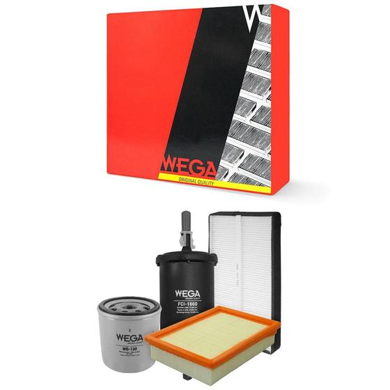 Imagem de Kit Troca de Filtros Celta Prisma 1.0 1.4 8V Gasolina Flex 2003 a 2017 Wega