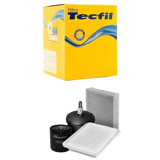 Imagem de Kit Troca de Filtros Corolla 1.6 1.8 16V Flex 2008 a 2014 Tecfil