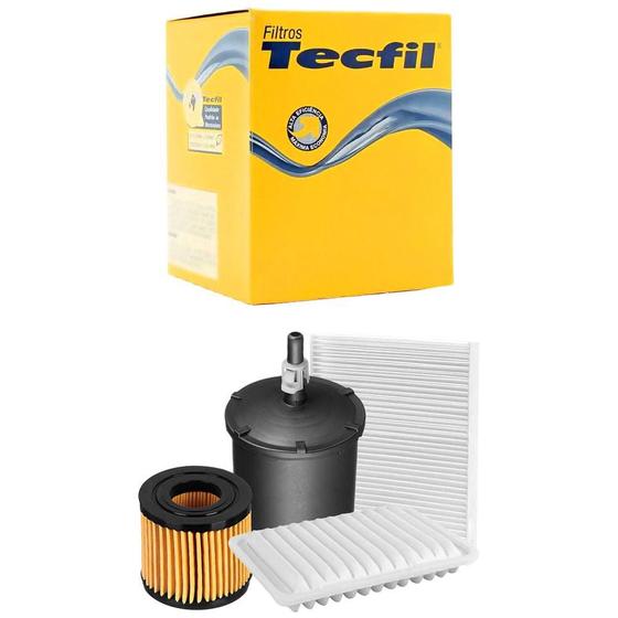 Imagem de Kit Troca de Filtros Corolla 1.8 2.0 Flex 2010 a 2018 Tecfil