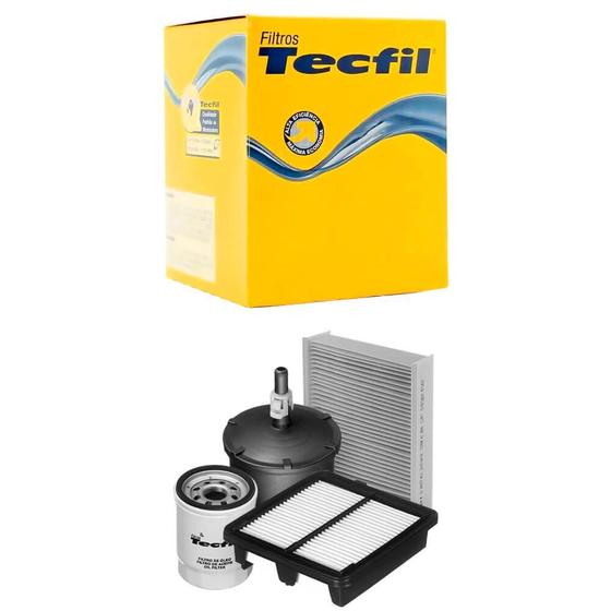 Imagem de Kit Troca de Filtros Honda Fit 1.5 16V Flex 2009 a 2013 Tecfil