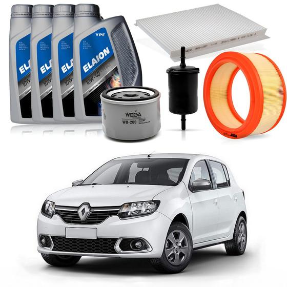 Imagem de Kit troca de filtros renault sandero 1.6 8v 2014 a 2017